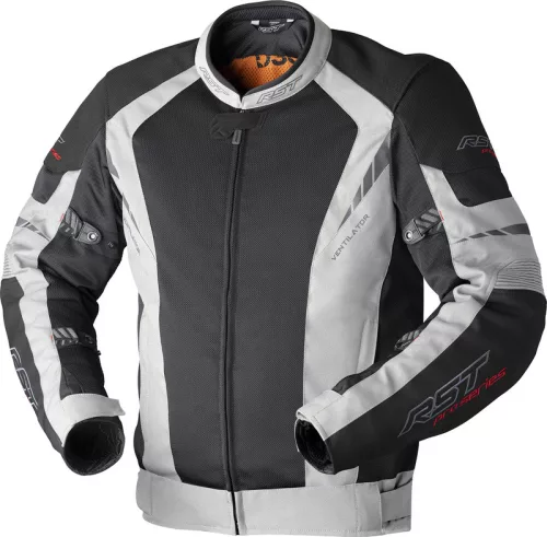 Geacă moto textil RST Pro Series Ventilator D3O negru/argintiu