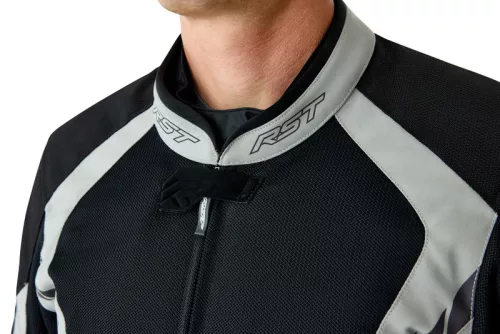 Geacă moto textil RST Pro Series Ventilator D3O negru/argintiu