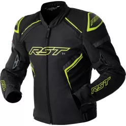 Geacă moto textil RST S1 D3O negru/galben fluo