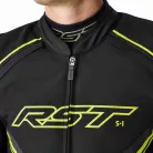 Geacă moto textil RST S1 D3O negru/galben fluo