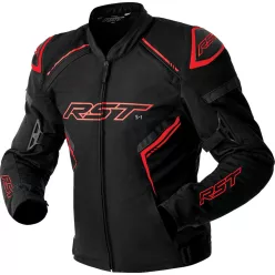Geacă moto textil RST S1 D3O negru/roșu