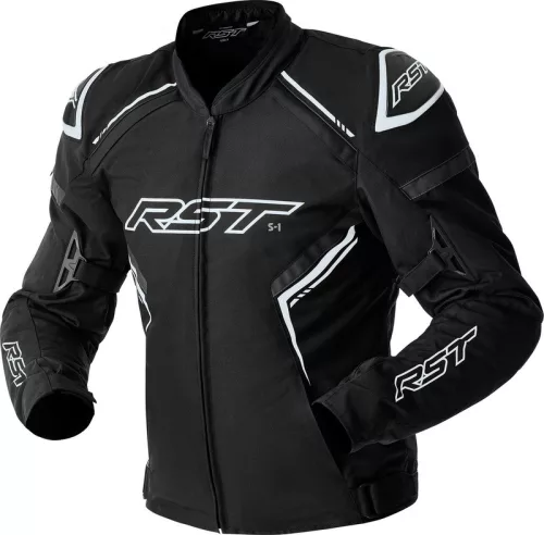 Geacă moto textil RST S1 D3O negru/alb