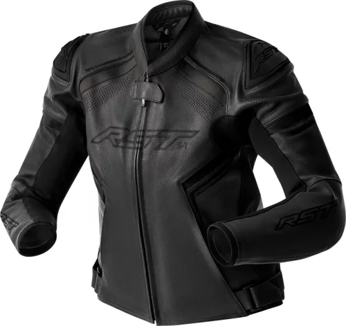 Geacă moto piele damă RST S1 D3O negru