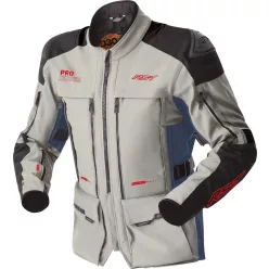   Geacă moto textil damă RST Pro Series Adventure D3O argintiu/albastru