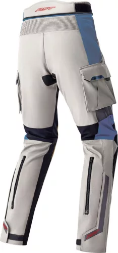 Pantaloni moto textil damă RST Pro Series Adventure D3O argintiu