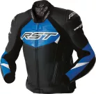 Geacă moto piele RST TracTech Evo D3O negru/albastru