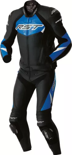 Geacă moto piele RST TracTech Evo D3O negru/albastru