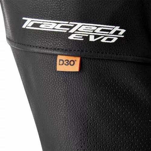 Geacă moto piele RST TracTech Evo D3O negru/albastru