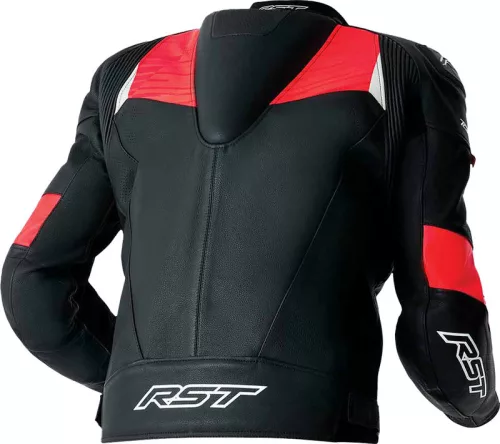 Geacă moto piele RST TracTech Evo D3O negru/roșu