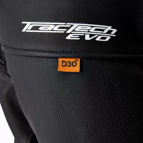 Geacă moto piele RST TracTech Evo D3O negru/roșu