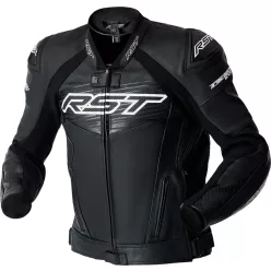 Geacă moto piele RST TracTech Evo D3O negru/alb