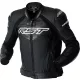 Geacă moto piele RST TracTech Evo D3O negru/alb