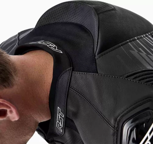 Geacă moto piele RST TracTech Evo D3O negru/alb