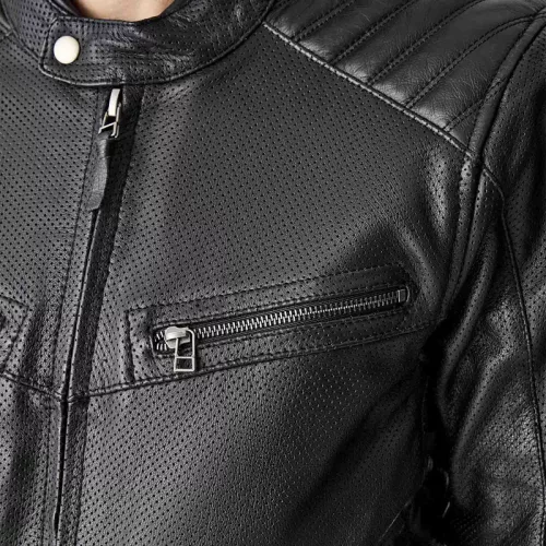 Geacă moto piele RST Roadster Air D3O negru