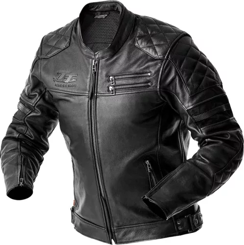 Geacă moto piele RST Hillberry D3O negru
