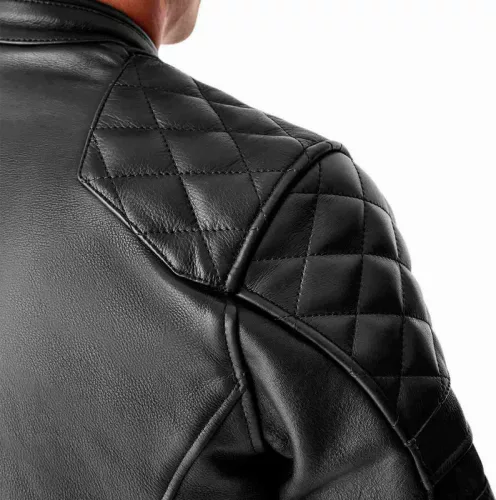 Geacă moto piele RST Hillberry D3O negru