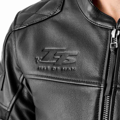 Geacă moto piele RST Hillberry D3O negru