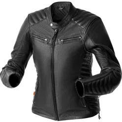 Geacă moto piele damă RST Roadster Air D3O negru