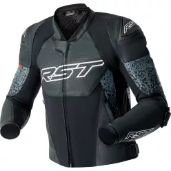 Geacă moto piele RST Pro Series Supersport-K D3O negru/gri