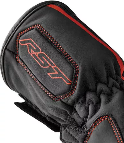 Mănuși moto RST S1 negru/roșu fluo