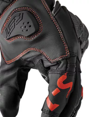 Mănuși moto RST S1 negru/roșu fluo