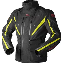   Geacă moto textil RST Pro Series Paragon D3O negru/galben fluo