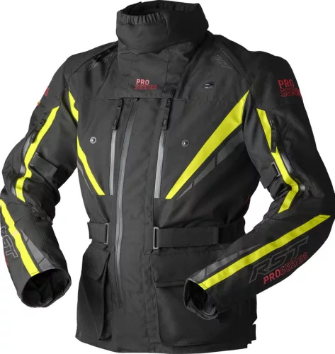 Geacă moto textil RST Pro Series Paragon D3O negru/galben fluo
