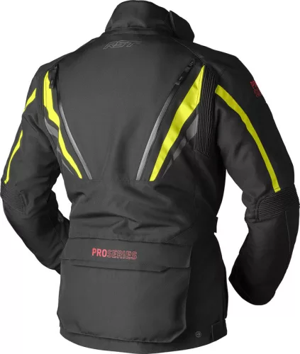 Geacă moto textil RST Pro Series Paragon D3O negru/galben fluo