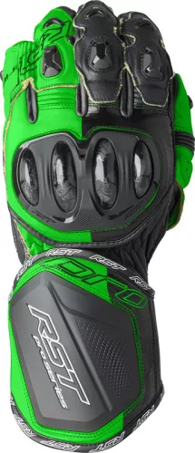 Mănuși moto RST Pro Series GP D3O negru/verde fluo