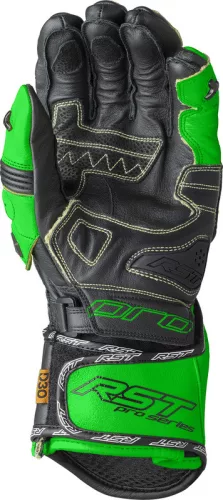 Mănuși moto RST Pro Series GP D3O negru/verde fluo