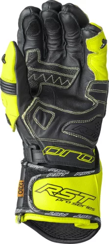 Mănuși moto RST Pro Series GP D3O negru/galben fluo