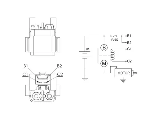 Releu demaror Tecnium KTM 300 EXC SIX DAYS/300 EXC și altele 10421