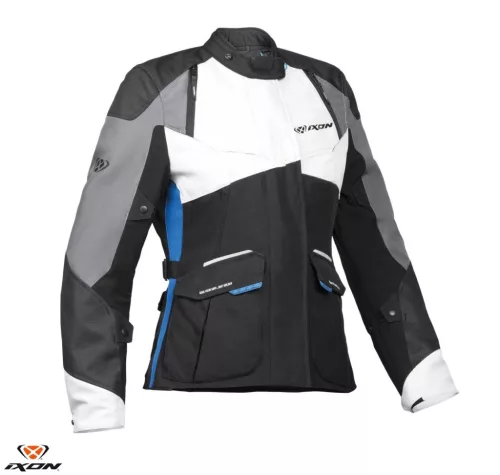 Geaca dama Ixon Balder LS negru/gri/albastru