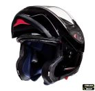 Casca MT Atom SV negru lucios Pinlock ready – tip MT-V-16 - Negru lucios