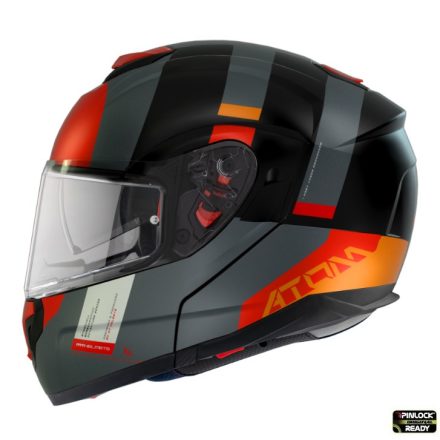 Casca MT Helmets Atom Sv Gorex B4 Portocaliu Mat