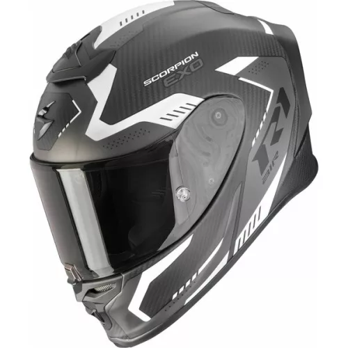 Casca Scorpion EXO-R1 EVO Carbon AIR Propel Negru Mat Argintiu