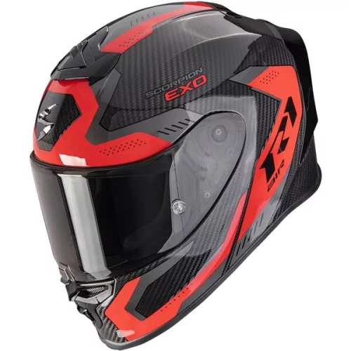 Casca Scorpion EXO-R1 EVO Carbon AIR Propel Negru Rosu