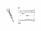 Conector mamă Bihr 090 SMTO, fir 0,85/1,25 mm² (50 buc) 1101A0006