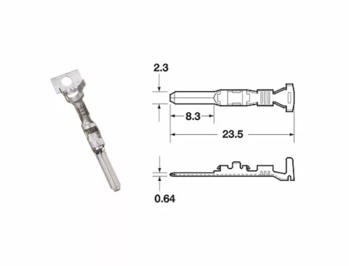 Conector mamă Bihr 090 SMTO, fir 0,85/1,25 mm² (50 buc) 1101A0006