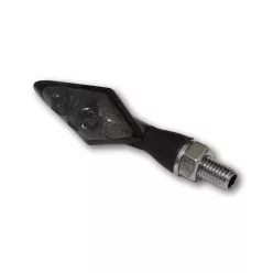   Semnalizator Highsider Pen Head Double LED cu lumină de poziție 2 în 1, negru/fumuriu (pereche)