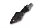 Semnalizator Highsider Pen Head Double LED cu lumină de poziție 2 în 1, negru/fumuriu (pereche)