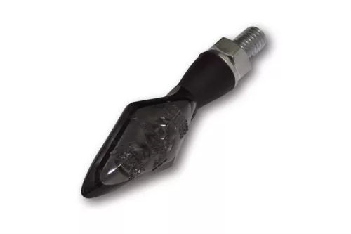 Semnalizator Highsider Pen Head Double LED cu lumină de poziție 2 în 1, negru/fumuriu (pereche)