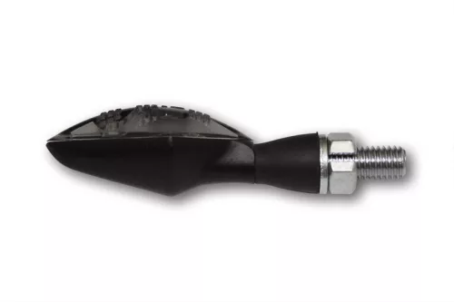 Semnalizator Highsider Pen Head Double LED cu lumină de poziție 2 în 1, negru/fumuriu (pereche)