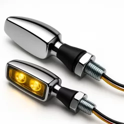   Semnalizator Highsider Blaze LED, corp crom, dispersor transparent, față și spate (pereche)