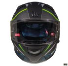 Casca MT KRE SV Intrepid C1 verde fluor mat (fibra sticla) - cu ochelari soare integrati - Verde fluor mat