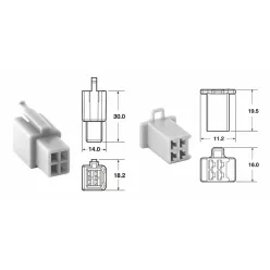   Set mufe 4 căi Bihr 110 ML tip OE, fir 0,5/0,85 mm² (5 seturi) 110ML.4P