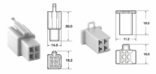 Set mufe 4 căi Bihr 110 ML tip OE, fir 0,5/0,85 mm² (5 seturi) 110ML.4P