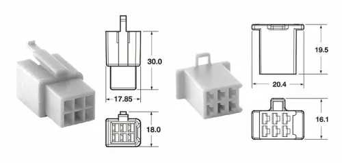 Set mufe 6 căi Bihr 110 ML tip OE, fir 0,5/0,85 mm² (5 seturi) 110ML.6P