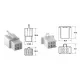 Set mufe 6 căi Bihr 110 ML tip OE, fir 0,5/0,85 mm² (5 seturi) 110ML.6P