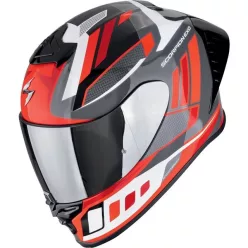 Casca Scorpion EXO-R1 EVO II AIR Vital Gri Alb Rosu